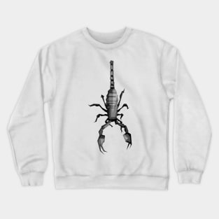 black and white scorpion Crewneck Sweatshirt